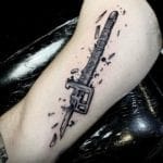 Tattoo katana black